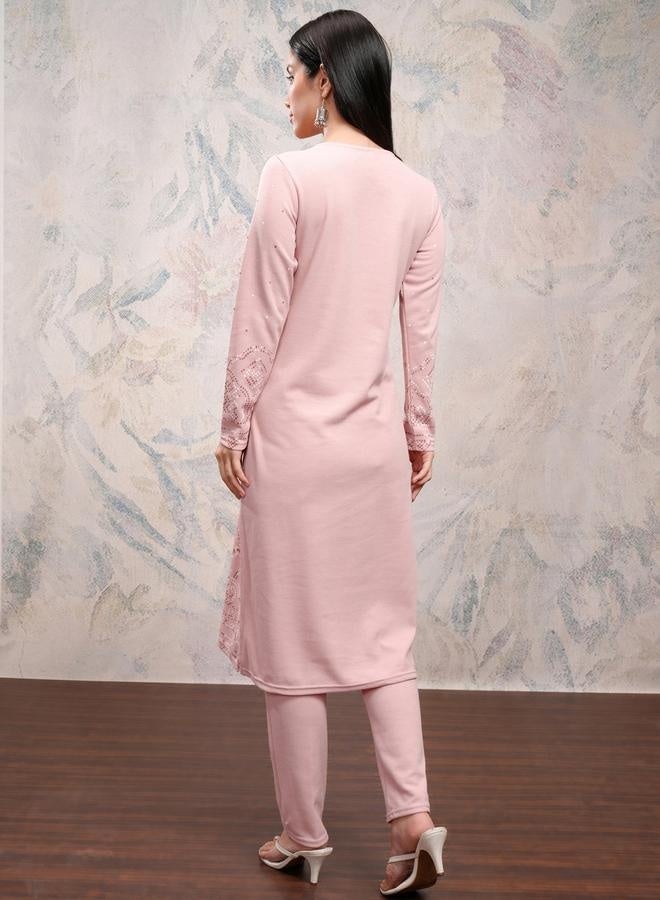 Vishudh Ethnic Motifs Printed Regular Fit Kurta With Trousers Set - Image 2
