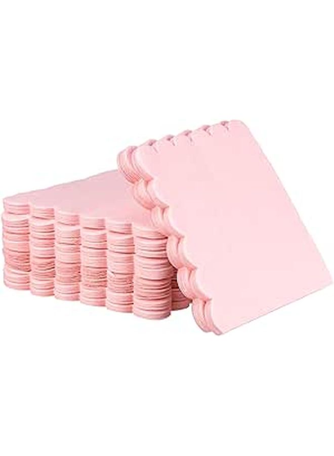 Pink Scalloped Disposable Paper Napkins 150 Pack for Weddings Birthday Luncheons Showers - Image 1