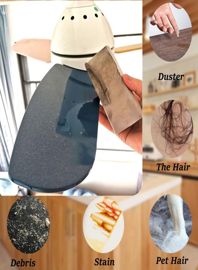 HDAIUCOV 6 Pack Damp Clean Duster Sponge,Dusting Sponge Duster for Housekeeping,Reusable Household Cleaning Sponge for Blinds, Fan Blades,Mirrors,Glass, Baseboards,Window Track Grooves and Car (Grey) - Image 4