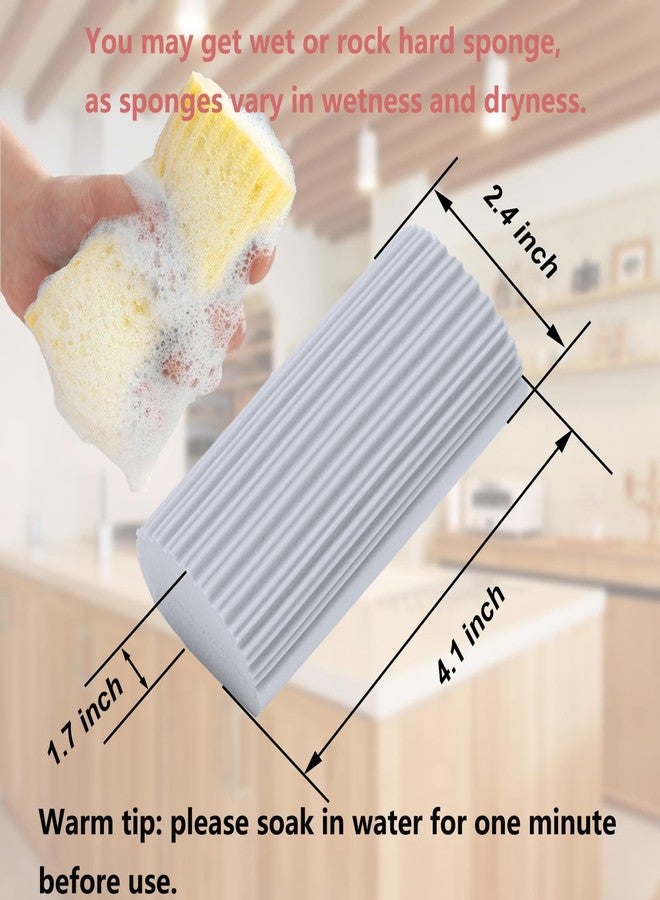 HDAIUCOV 6 Pack Damp Clean Duster Sponge,Dusting Sponge Duster for Housekeeping,Reusable Household Cleaning Sponge for Blinds, Fan Blades,Mirrors,Glass, Baseboards,Window Track Grooves and Car (Grey) - Image 2