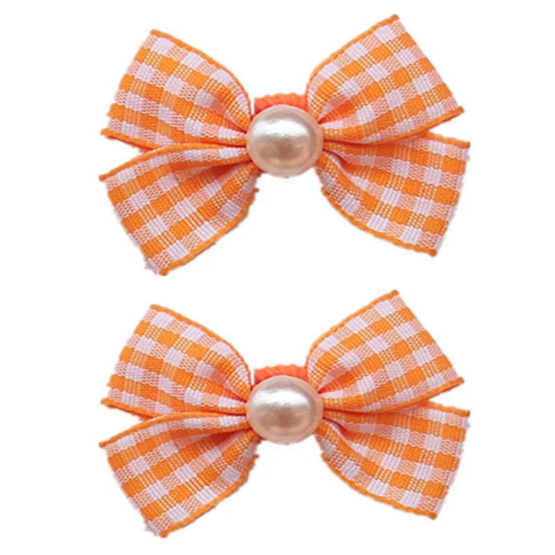 Pet accessories, dog headwear, hair clip, cute blue and white, orange blossom, ragdoll, cat clip, Bichon bear, Pomeranian, Teddy dog, universal - Image 4