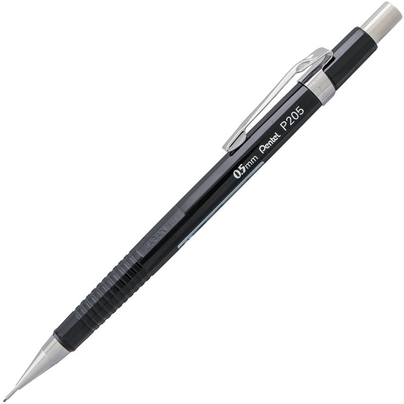 Pentel Sharp Mechanical Pencil, (0.5mm), Fine Line, Black Barrel, Pack of 4 (P205PF4A) - Image 2