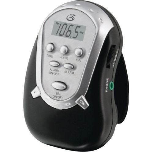 GPX R300S Am/FM Armband Radio with Earbuds,Black - Image 1