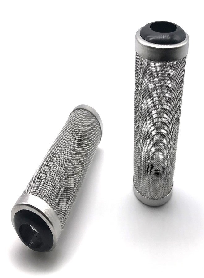 NACX 2Pcs Aquarium Fish/Shrimp Mesh Net Filter Guard，Fish Tank Intake Strainer Pre-Filter Cover Stainless Steel (15mm ID) - Image 1
