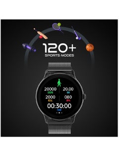 Zoom Plus Bluetooth Calling Full Touch Display Multi-Function Heart Rate Monitor Smartwatch Black  - Image 3