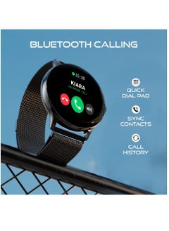 Zoom Plus Bluetooth Calling Full Touch Display Multi-Function Heart Rate Monitor Smartwatch Black  - Image 2