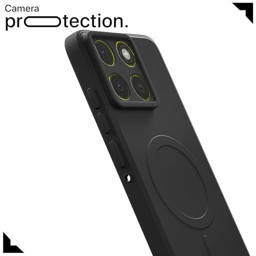 Pikkme Back Cover for Motorola Moto Edge 70 5G Soft Matte Silicone Mag-Safe Design (Mag-Safe Not Support) Camera Protection | Slim Fit Bumper Cover (Black) - Image 5