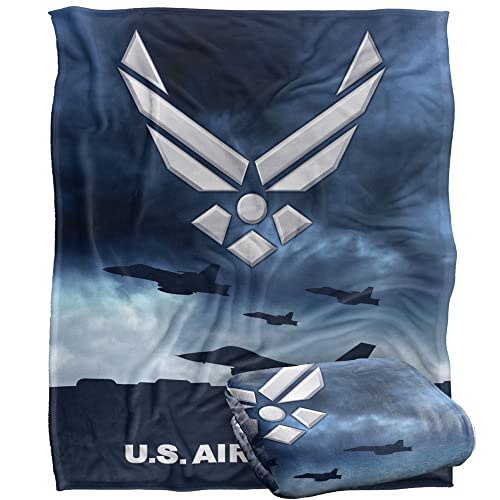 Air Force Take Off Officially Licensed Silky Touch Super Soft Throw Blanket 50 x 60