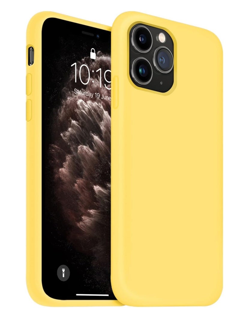IPhone 11 Pro Max Silicone Case Back Cover - Yellow - Image 1