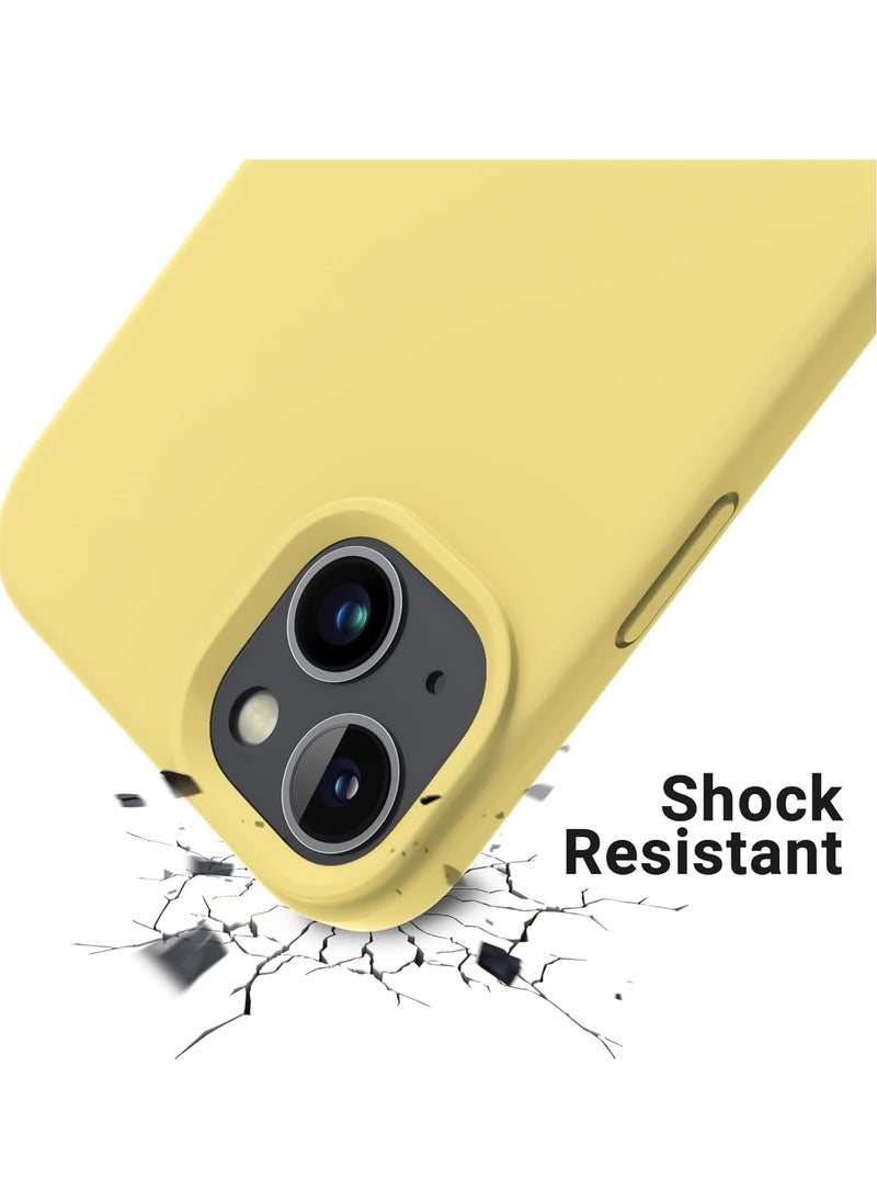 Generic - IPhone 11 Pro Max Silicone Case Back Cover - Yellow - Image 1