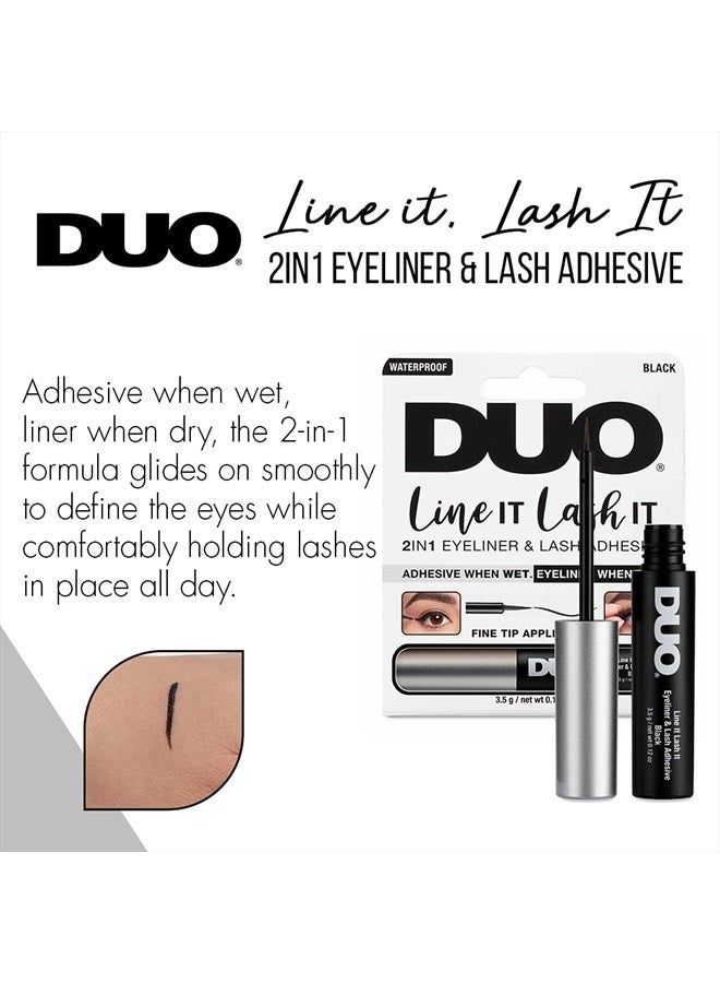 DUO Line IT Lash IT Black (2n1 Eyeliner & Lash Adhesive) - Image 2