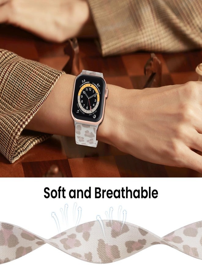 مجموعة من 3 أحزمة ساعات مرنة من Delidigi، متوافقة مع ساعات Apple Watch بمقاسات 38 مم، 40 مم، 41 مم، 42 مم، 44 مم، 45 مم، و49 مم، للرجال والنساء. أحزمة رياضية نايلون قابلة للتعديل لساعات iWatch Series Ultra، 8، 7، 6، 5، 4، 3، 2، 1، وSE. - Image 4