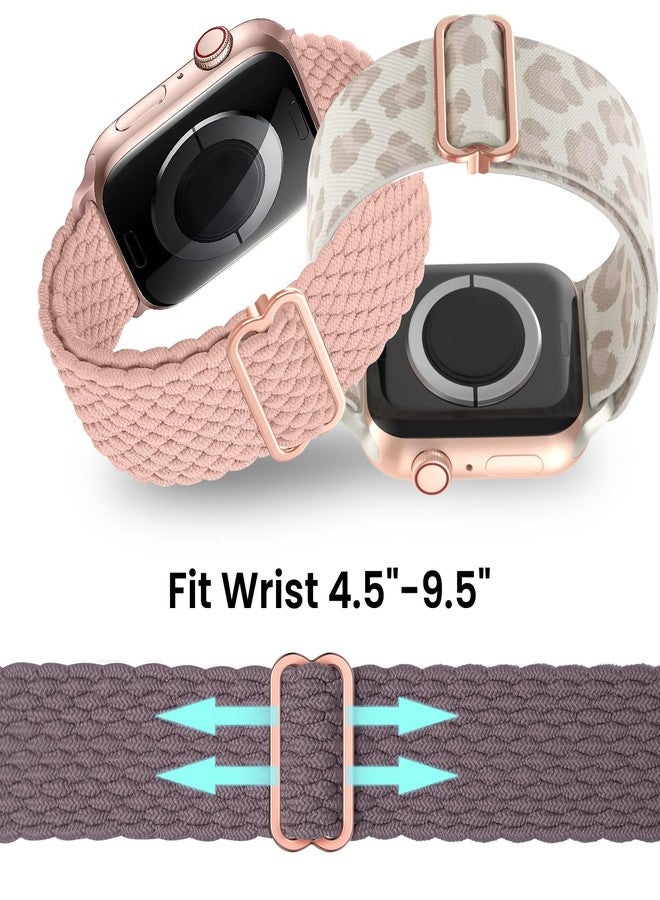 مجموعة من 3 أحزمة ساعات مرنة من Delidigi، متوافقة مع ساعات Apple Watch بمقاسات 38 مم، 40 مم، 41 مم، 42 مم، 44 مم، 45 مم، و49 مم، للرجال والنساء. أحزمة رياضية نايلون قابلة للتعديل لساعات iWatch Series Ultra، 8، 7، 6، 5، 4، 3، 2، 1، وSE. - Image 3