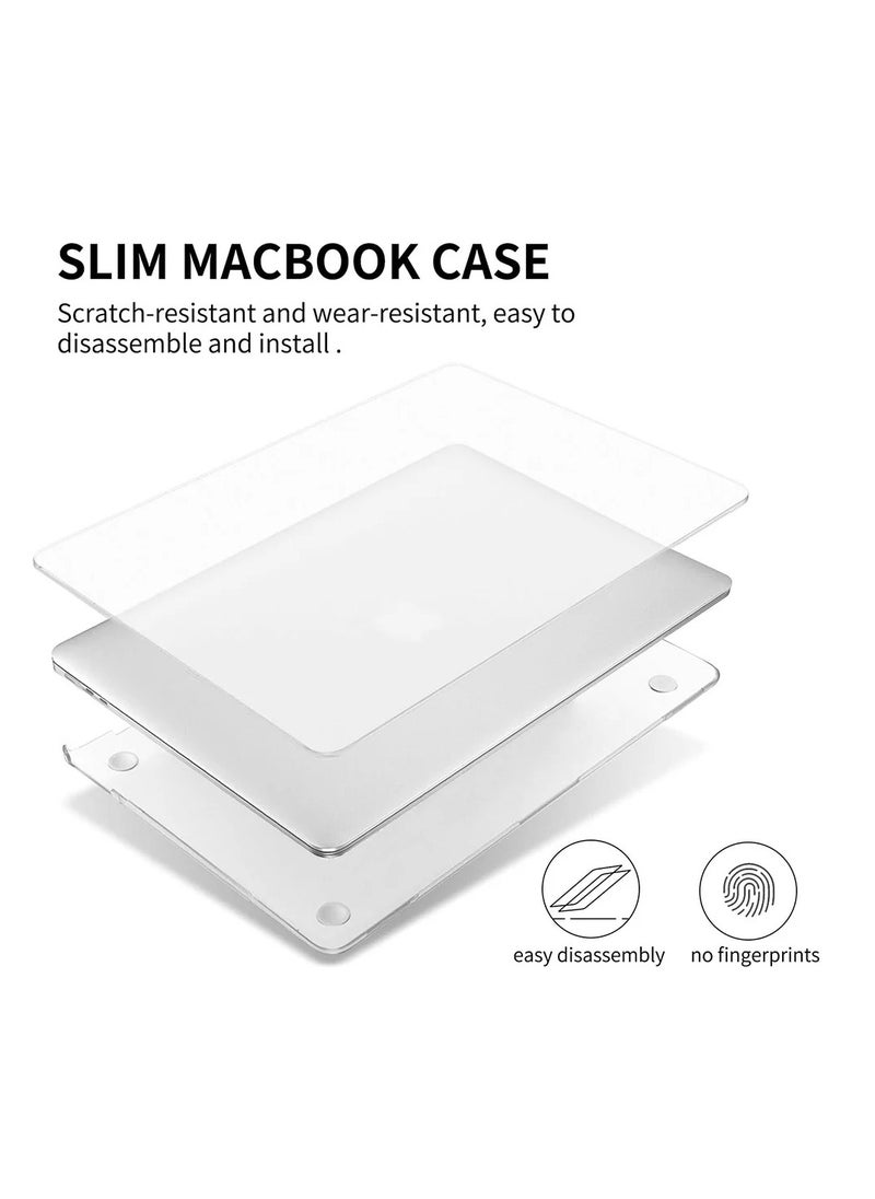 Pisen - Case for MacBook Air 13 Inch A2337 (M1) / A2179 / A1932 (2022 2021 2020 2019 2018 Release) - Snap On Hard Shell Case Cover for MacBook Air 13 Retina Display with Touch ID (Crystal Clear) - Image 1