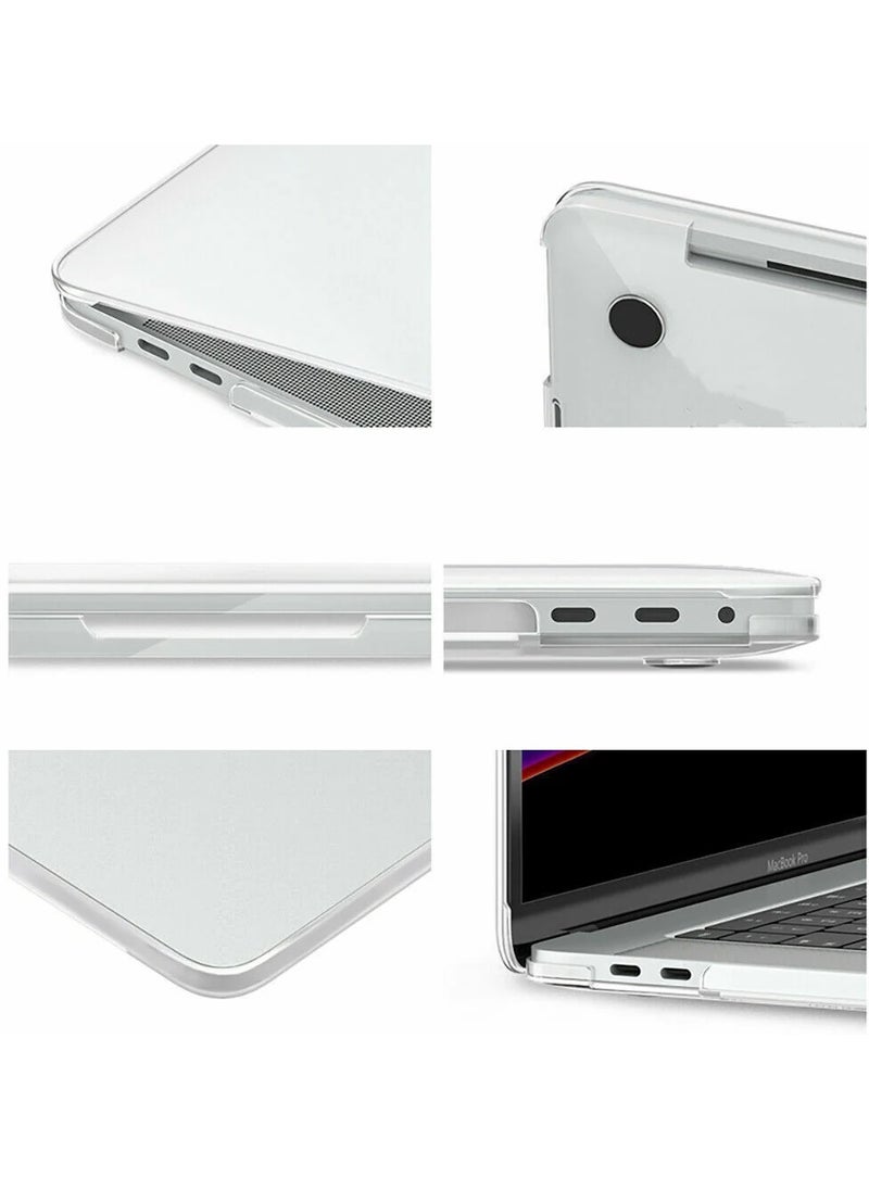 Pisen - Case for MacBook Air 13 Inch A2337 (M1) / A2179 / A1932 (2022 2021 2020 2019 2018 Release) - Snap On Hard Shell Case Cover for MacBook Air 13 Retina Display with Touch ID (Crystal Clear) - Image 1