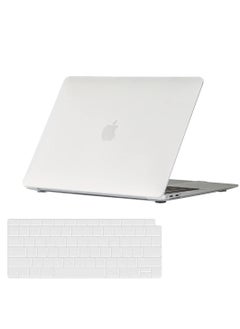 Case for MacBook Air 13 Inch A2337 (M1) / A2179 / A1932 (2022 2021 2020 2019 2018 Release) - Snap On Hard Shell Case Cover for MacBook Air 13 Retina Display with Touch ID (Crystal Clear)