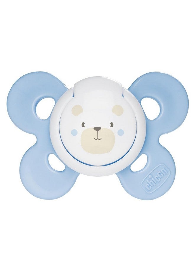 Chicco Physio Comfort Baby Soother with Unique Shape to Support Psychological Breathing, Teether & Pacifier for Newborns, BPA Free, 0-6m (Blue) - Image 2