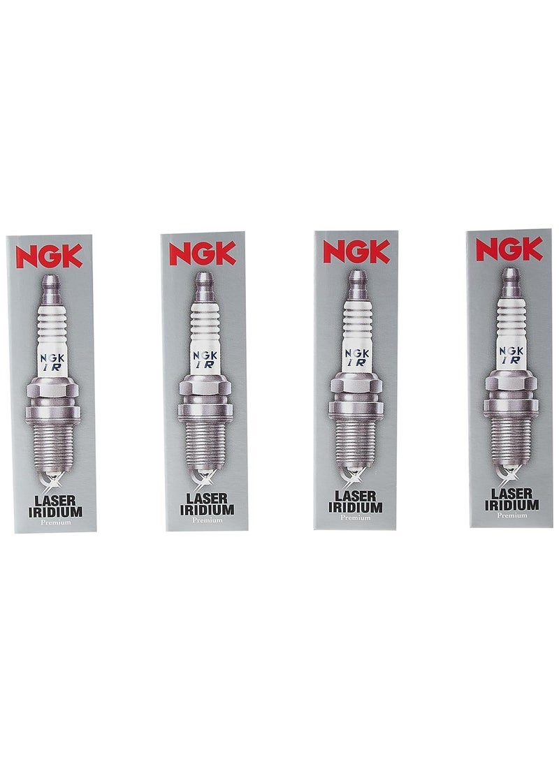 NGK IFR5L11 Laser Iridium Spark Plugs Set of 4 - High Performance, Long Life Ignition Plug (6502) - Image 1