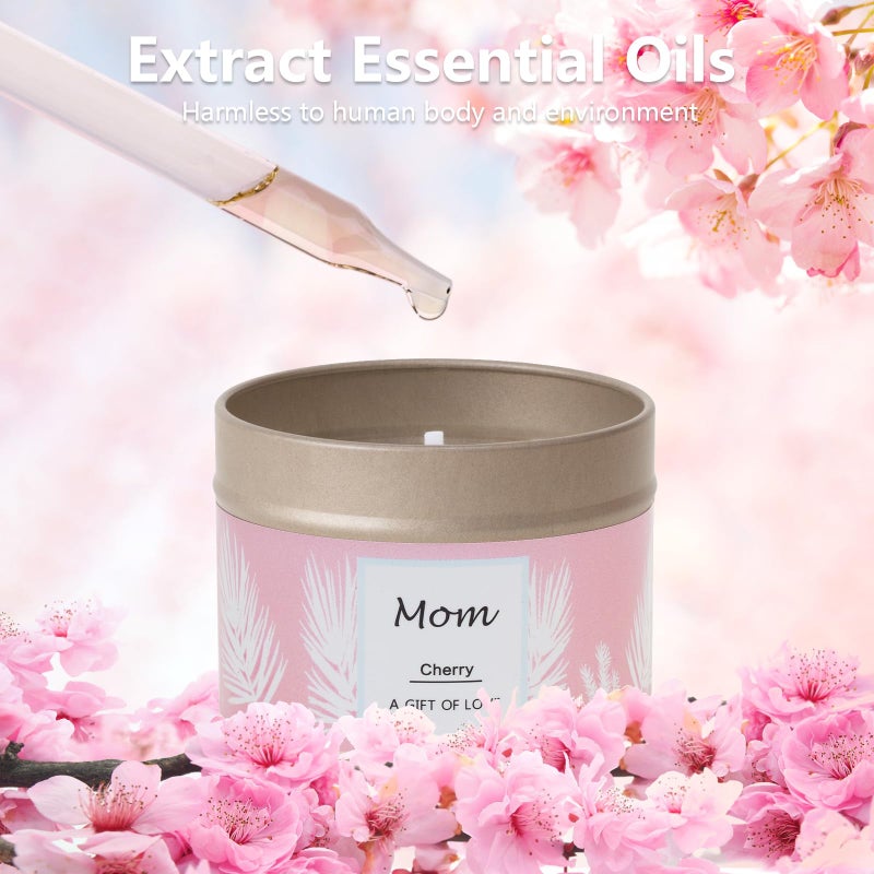 AGOL Scented Candles Gifts for Women, 3 Pack 2.6 oz Natural Soy Aromatherapy Candles for Women, Exquisite Candles Set Gift, Small Candle Gift for Mother's Day, Birthday, Christmas - Image 4