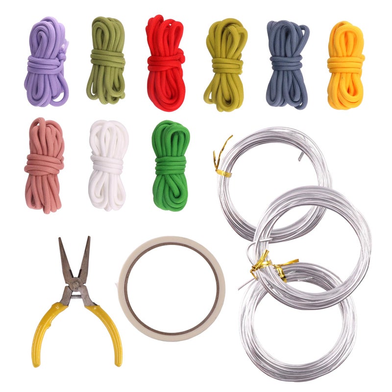 مجموعة BoFUN DIY Flower Craft Kit للبالغين والمراهقين - مجموعة حرفية فنية من الأسلاك الزهرية مع 18 قالبًا من حبل سلكي متماسك | هدايا حفلات الزفاف للنساء، هدايا عيد الأم، ديكور منزلي مصنوع يدويًا (أزهار) - Image 5