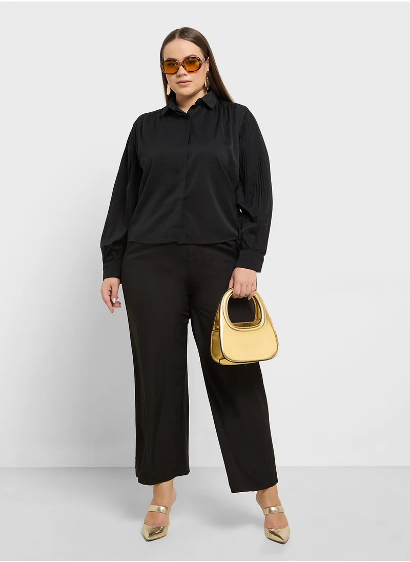 Ella Plus Button Down Top