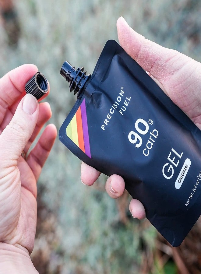 بريسيجن هايدراشن جل الطاقة Precision Fuel PF90 - جل جري بنكهة خفيفة لرياضيي التحمل، 90 غرام من الكربوهيدرات، سهل الهضم، مثالي للجري والرياضات طويلة الأمد، 153 غرام (عبوة من 10) - Image 2