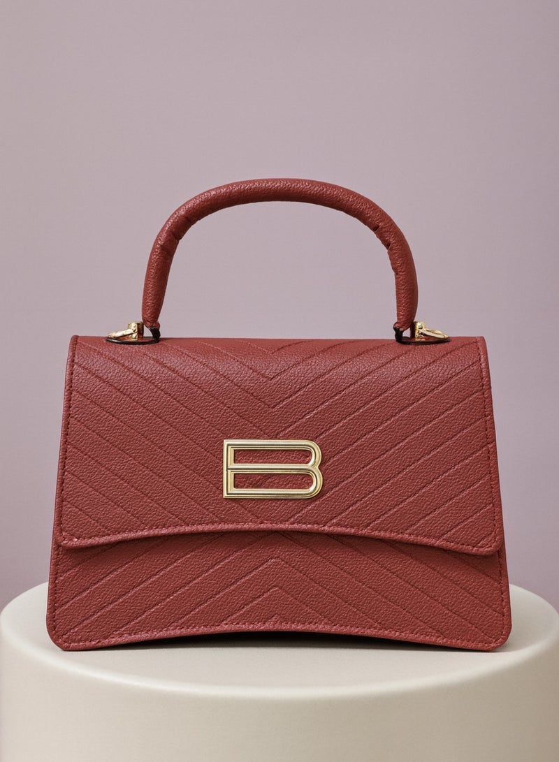 فيبتور حقيبة يد نسائية أنيقة من جلد البولي يوريثان بمقبض علوي وسحاب للإغلاق، حقيبة كتف خفيفة الوزن ومتينة - Image 1