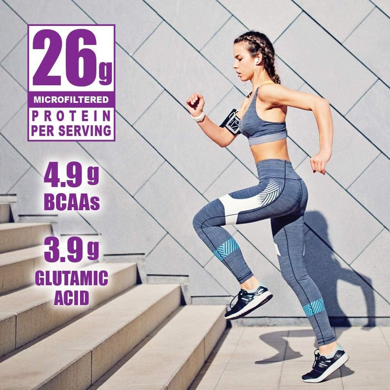 BlueBonnet Nutrition Whey Protein Isolate Powder From Grass Fed Cows 26g of Protein No Sugar Added Gluten  Soy free kosher Dairy 2 Lbs 28 Servings French Vanilla Flavor - Image 2