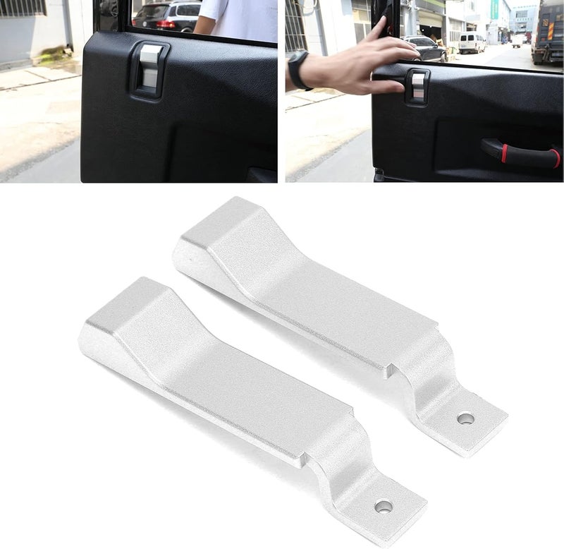 klarako Car Internal Door Latch Handle Cover Aluminum Alloy Fit for Rover Defender 90 110 130 2004klarako 2018 (Pack 0f 2) - Image 4