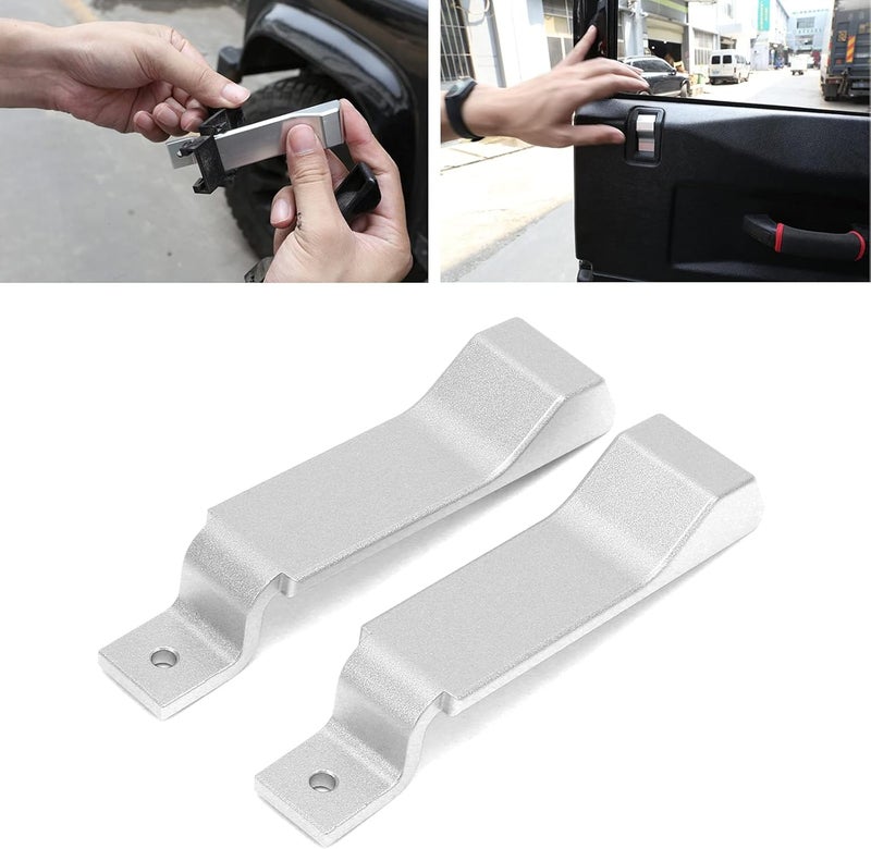 klarako Car Internal Door Latch Handle Cover Aluminum Alloy Fit for Rover Defender 90 110 130 2004klarako 2018 (Pack 0f 2) - Image 3