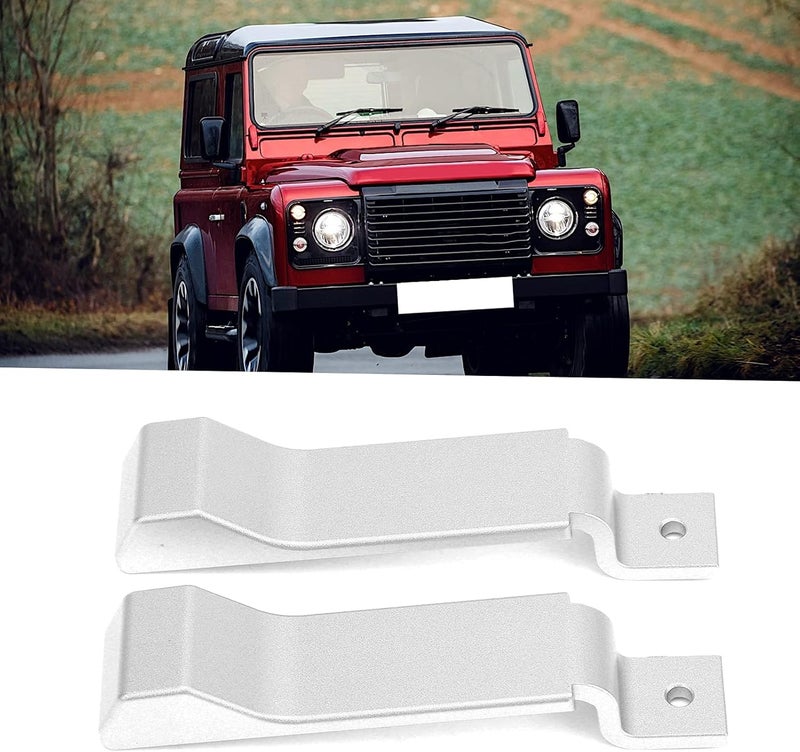 klarako Car Internal Door Latch Handle Cover Aluminum Alloy Fit for Rover Defender 90 110 130 2004klarako 2018 (Pack 0f 2) - Image 2