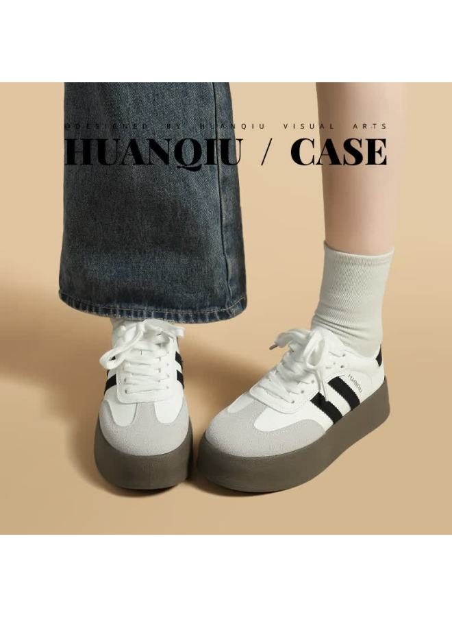 Huanqiu Thick-soled Training Shoes For Women, New Style, Versatile Thick-soled Casual Sneakers, Women's Sports Shoes - Image 3