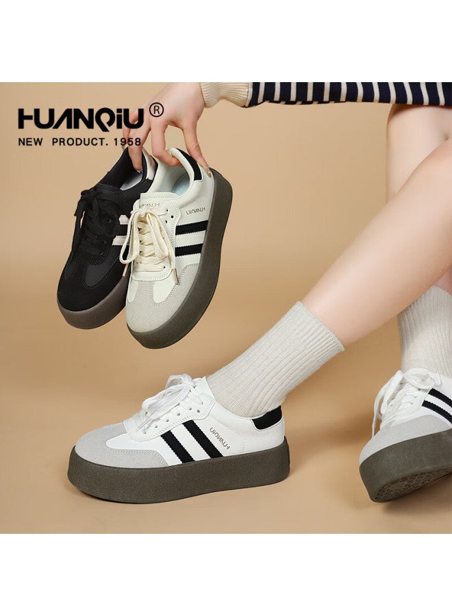 Huanqiu Thick-soled Training Shoes For Women, New Style, Versatile Thick-soled Casual Sneakers, Women's Sports Shoes - Image 1
