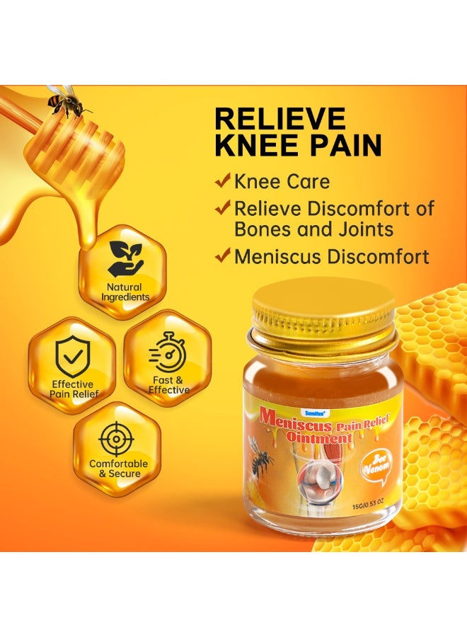 Sumifun 3 Bottles Bee Venom Joint Care Cream,Suitable For Neck, Knee, Shoulder, Waist, Leg 15g*3 - Image 5