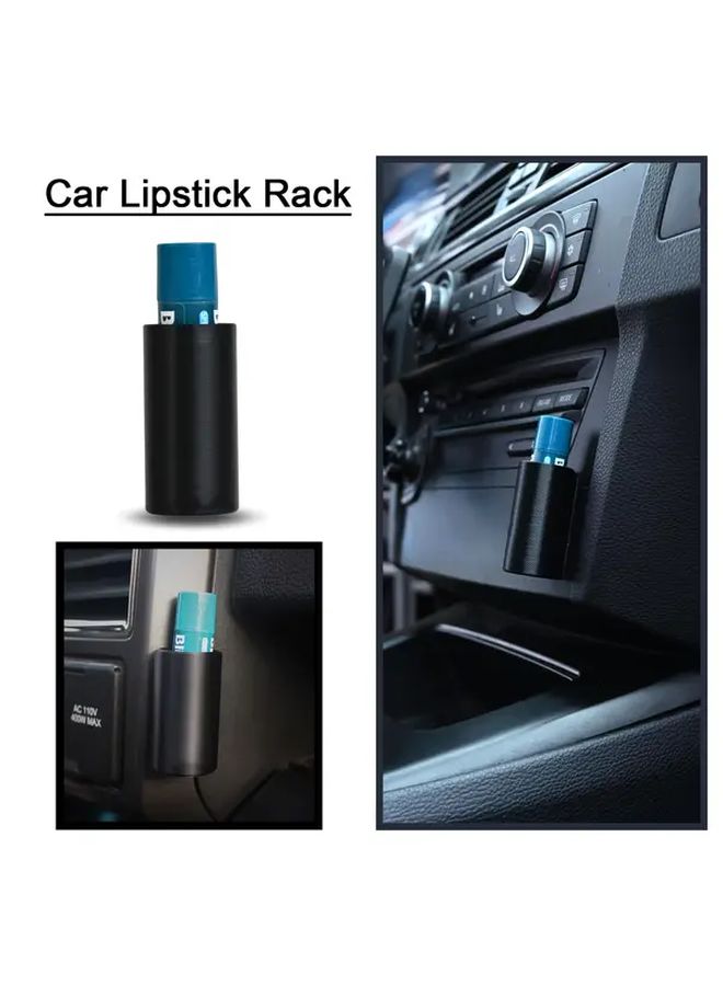 Black Upright No Melt Lip Balm Holder For Car Durable Plastic Multi Compartment Organizer Case For Women Lipstick And Balm Storage Rack - Image 2