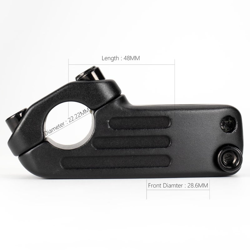 BICYCGEAR عمود دراجة BICYCGEAR 22.2 بوصة 48 مم 0 درجة من سبائك مطروقة للدراجات الثابتة BMX - Image 2