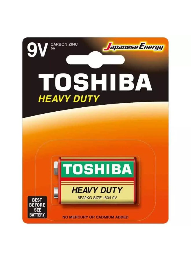 Toshiba Toshiba Heavy Duty 9V Carbon Zinc Battery, Pack of 1 pc  - Image 1