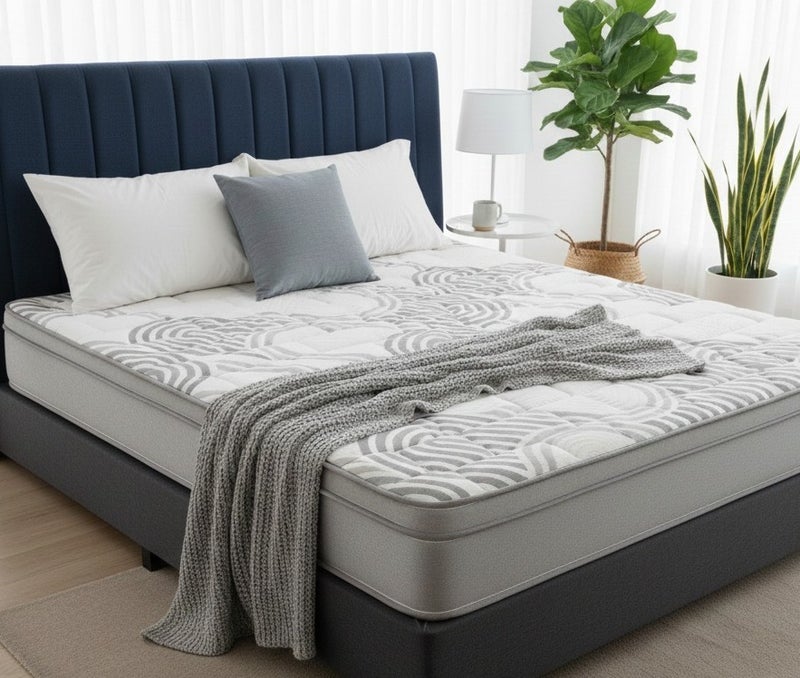 Rexal Home Euro Milano 20 cm Pocket Spring Mattress – Mega Foam, Pressure Relief & Motion Isolation, 150 × 200 cm (Queen) - Image 2