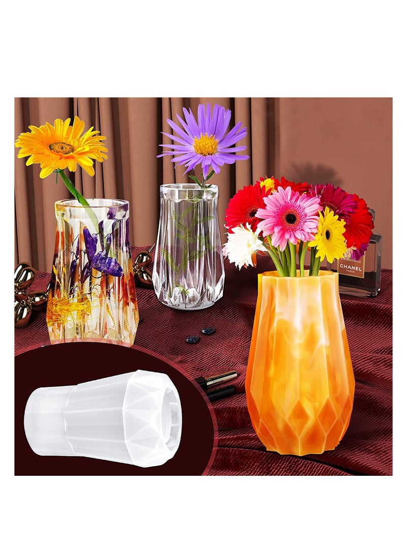 Excefore Vase Silicone Mold Flower Pot Candle Holder Mold, 3 PCS Bud Vase Silicone Molds Kit, Epoxy Casting Flower Vase Molds for Home Decoration - Image 2