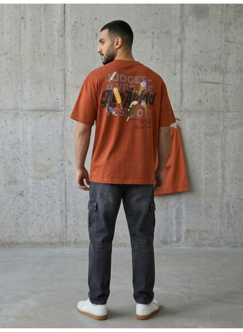 Hikes Mens Oversized T Shirt Premium Heavyweight Cotton Streetwear Fit - Image 4