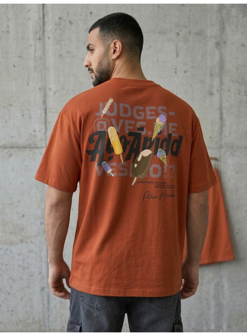 Hikes Mens Oversized T Shirt Premium Heavyweight Cotton Streetwear Fit - Image 3