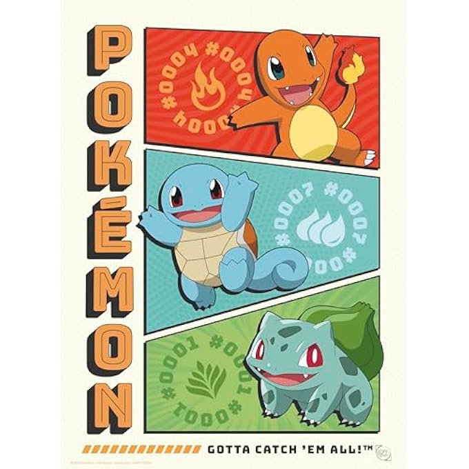 POKEMON - PORTFOLIO 9 POSTERS STARTERS - Image 3