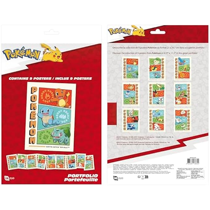 POKEMON - PORTFOLIO 9 POSTERS STARTERS - Image 2