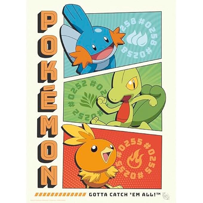 POKEMON - PORTFOLIO 9 POSTERS STARTERS - Image 5