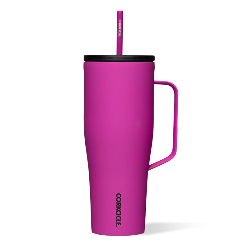 Corkcicle Cold Cup XL Insulated Tumbler with Handle Keeps Drinks Cold 12 Hours TripleInsulated SpillProof Lid Summer Drinkware Gift Keeps Drinks Ice Cold 30 oz Berry Punch - Image 2