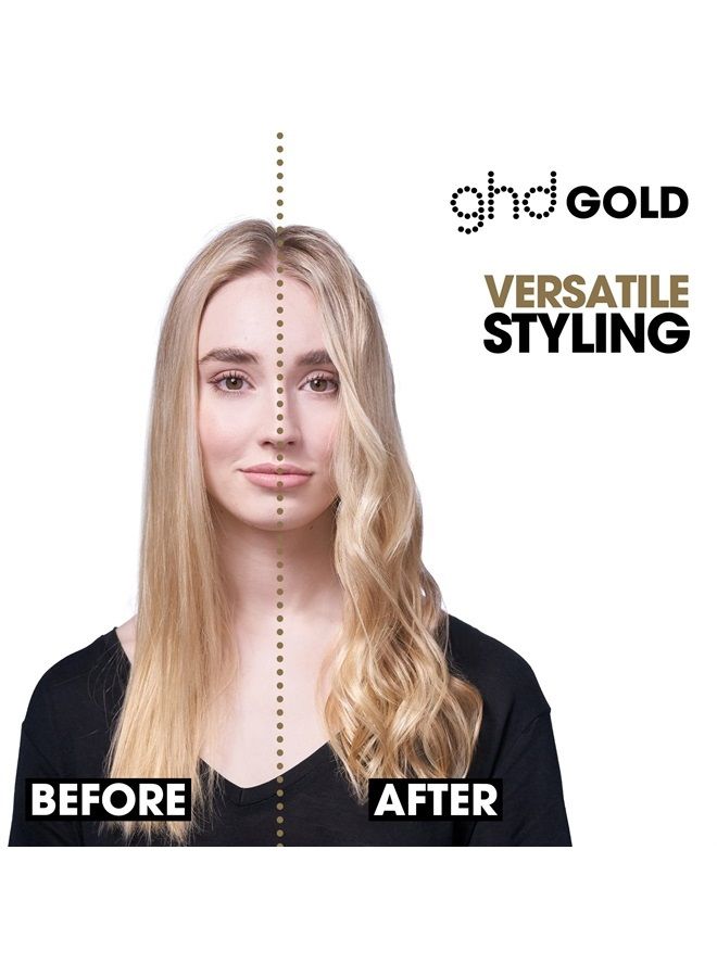 ghd Gold Styler ― 1" Flat Iron Hair Straightener, Professional Ceramic Hair Straightening Styling Tool for Stronger Hair & More Color Protection ― Black - Image 4