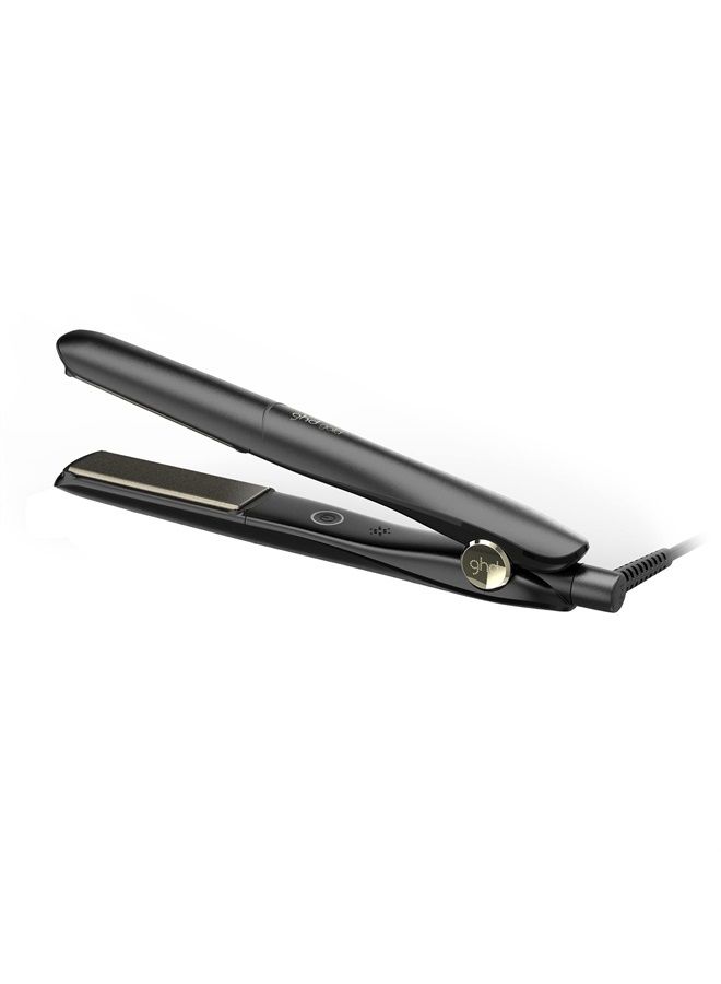 ghd Gold Styler ― 1" Flat Iron Hair Straightener, Professional Ceramic Hair Straightening Styling Tool for Stronger Hair & More Color Protection ― Black - Image 1