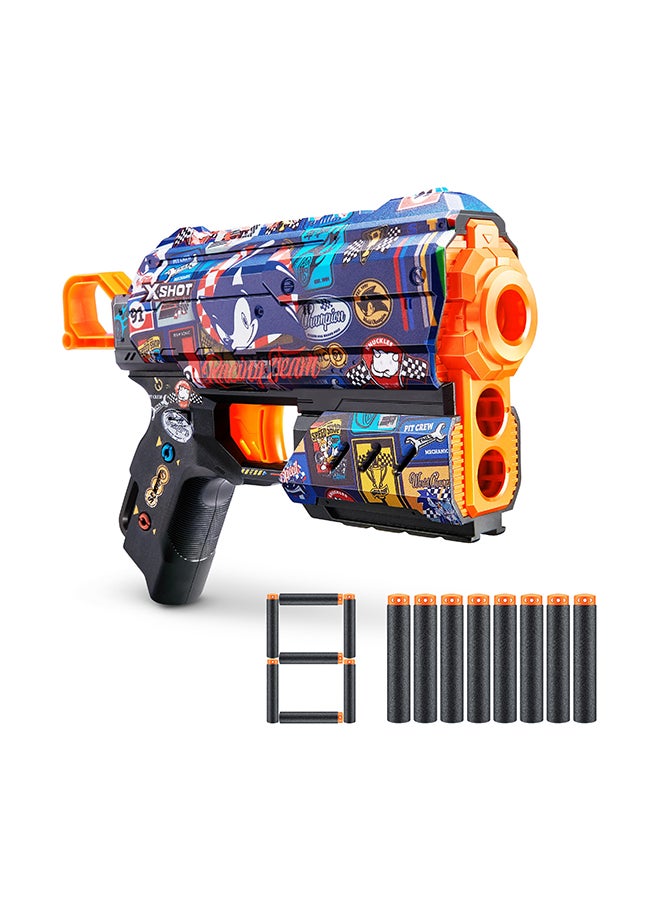 Zuru X-Shot Skins Flux Sonic S1 8Darts Race Team  - Image 2