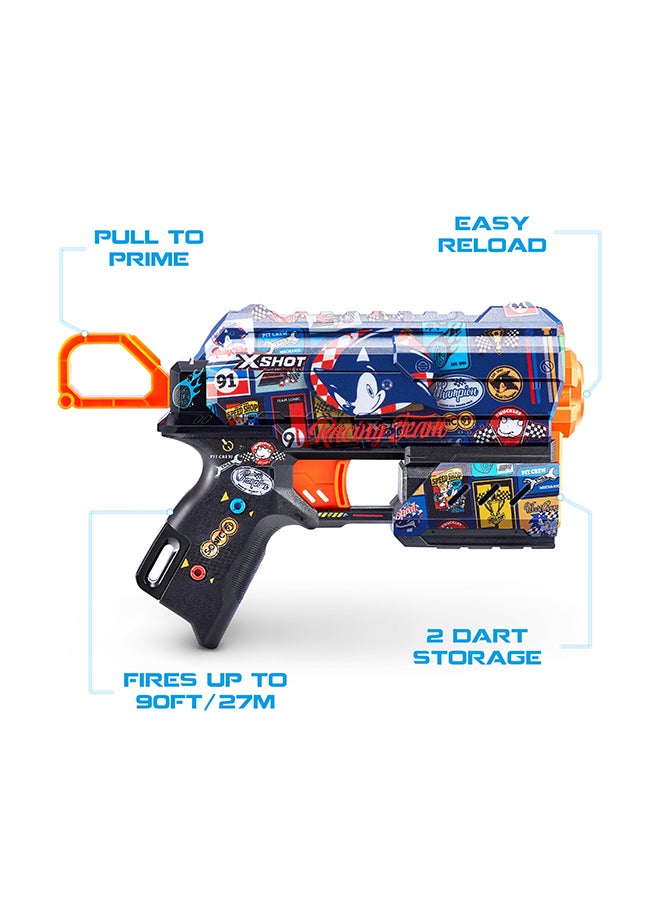 Zuru X-Shot Skins Flux Sonic S1 8Darts Race Team  - Image 5