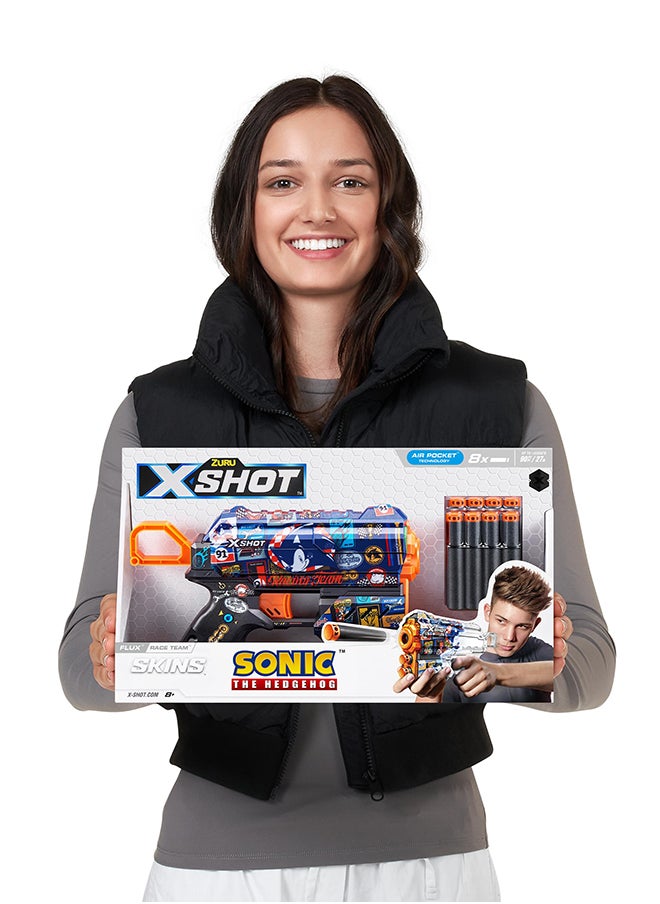 Zuru X-Shot Skins Flux Sonic S1 8Darts Race Team  - Image 4